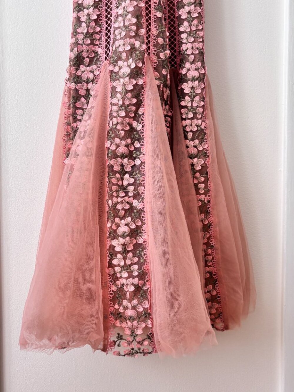 Bronx & Banco Saba Embroidered Tulle Midi Gown - Picture 6 of 9